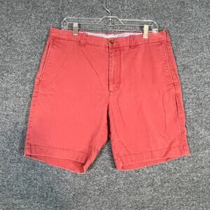 J.Crew Shorts Mens 35 Salmon Pink Orange Chino Comfort Flat Front‎ Belt Loops
